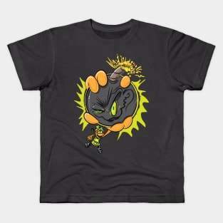 Nasty Grinning Bomb Kids T-Shirt